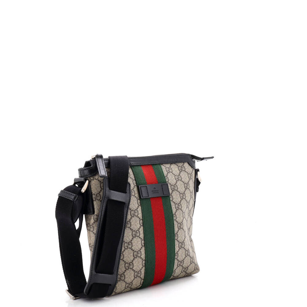Gucci Web Messenger Bag Gg Coated #266040G76B - Picture 2 of 7